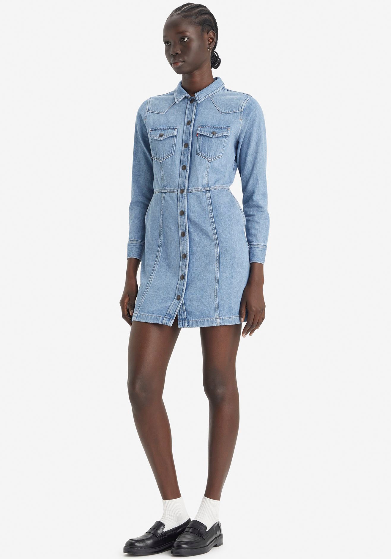 Levis Jeanskleid "FLYNN WESTERN CORE DRES", (Neue Kollektion) von Levis