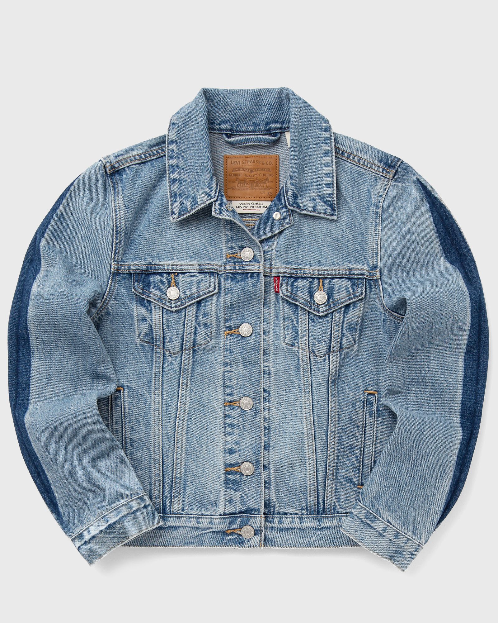 Levis ORIGINAL TRUCKER MED INDIGO - WORN IN women Denim Jackets blue in Größe:L von Levis