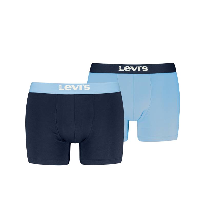 Levis Slip "LEVIS MEN SOLID BASIC BOXER BRIEF ORGANIC CO 2P", (2er-Pack), mit Logobund von Levis