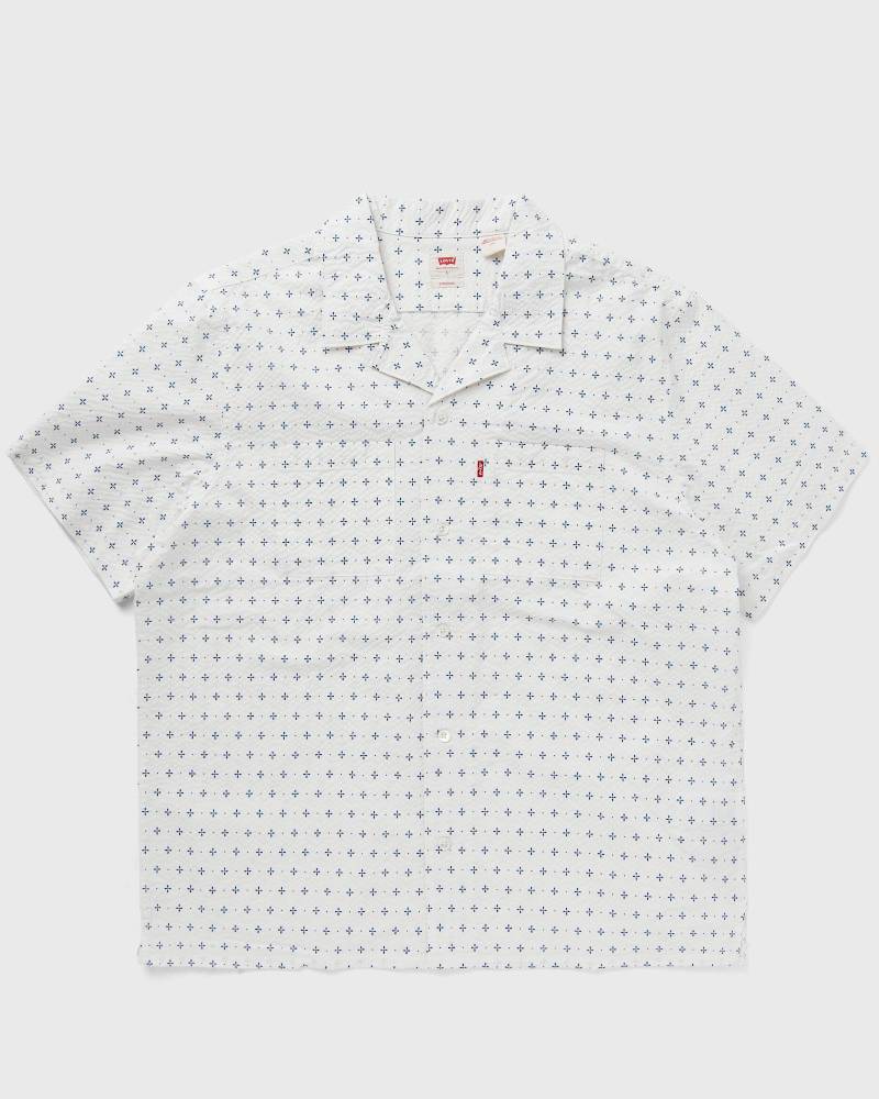 Levis THE STANDARD CAMP SHIRT men Shortsleeves white in Größe:L von Levis