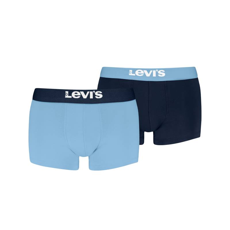 Levis Boxershorts "LEVIS MEN PL SPW LOGO BOXER BRIEF ORG 2P", (2er Pack), mit breitem Logobund von Levis