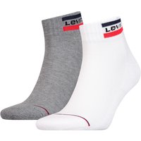 Levis Unisex Quarter Sportsocken Mid Cut Sportswear Logo 2er Pack Levis Unisex Quarter Sportsocken Mid Cut Sportswear Logo 2er Pack von Levis