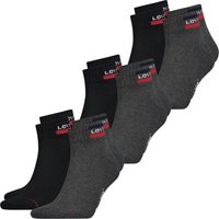 Levis Unisex Quarter Sportsocken Mid Cut Sportswear Logo 4er 6er 8er Multipack von Levis