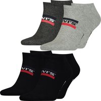 Levis Unisex Sneaker Sportsocken Low Cut Sportswear Logo 4er 6er 8er Multipack von Levis