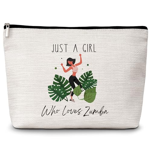 Zumba Kosmetiktasche, Just a Girl Who Loves Zumba Reise-Make-up-Tasche, Workout-Geschenke für Fitness-Liebhaber, Fitnesstrainer, Geburtstagsgeschenke für Frauen, Mädchen, Freunde, Schwestern -06, von Levitatinyear