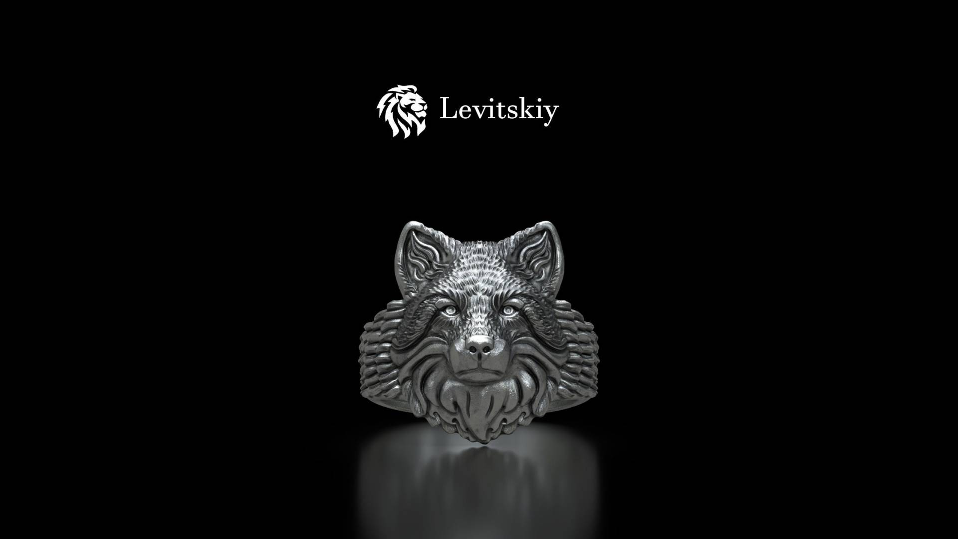 Fuchs Handgemachter Silber Ring, 3D Fuchskopf Schmuck, Fuchskopf Sterling Herren Geschenk, Tier Erinnerungsgeschenk von LevitskyJewerly