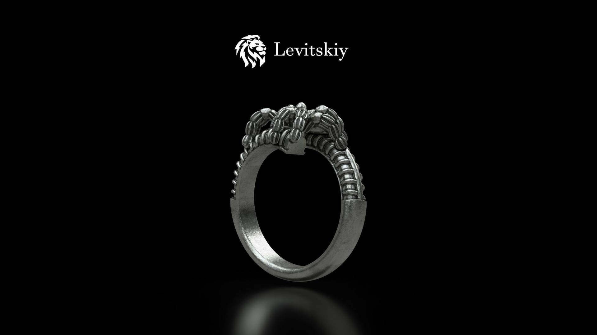 Spinne Handgemachter Silber Ring, Spinnen Kopf Schmuck, Sterling Männer Geschenk, Tier Erinnerung Geschenk von LevitskyJewerly