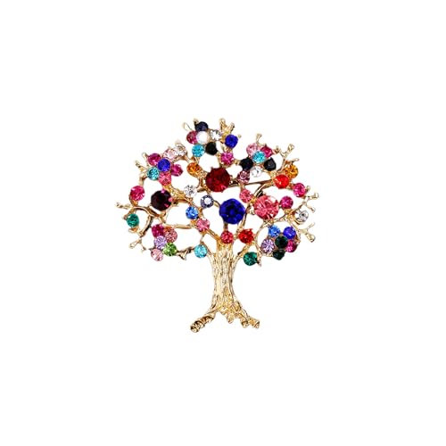 Kristall-Brosche mit Baum des Lebens, Anstecknadel, Anstecknadel, Anstecknadel, Geschenk, Geschenk, Schmuck für Frauen und Mädchen, Standard, Metall Kristall-Brosche mit Baum des Lebens, Anstecknadel, Anstecknadel, Anstecknadel, Geschenk, Geschenk, Schmuck für Frauen und Mädchen, Standard, Metall von Levviye