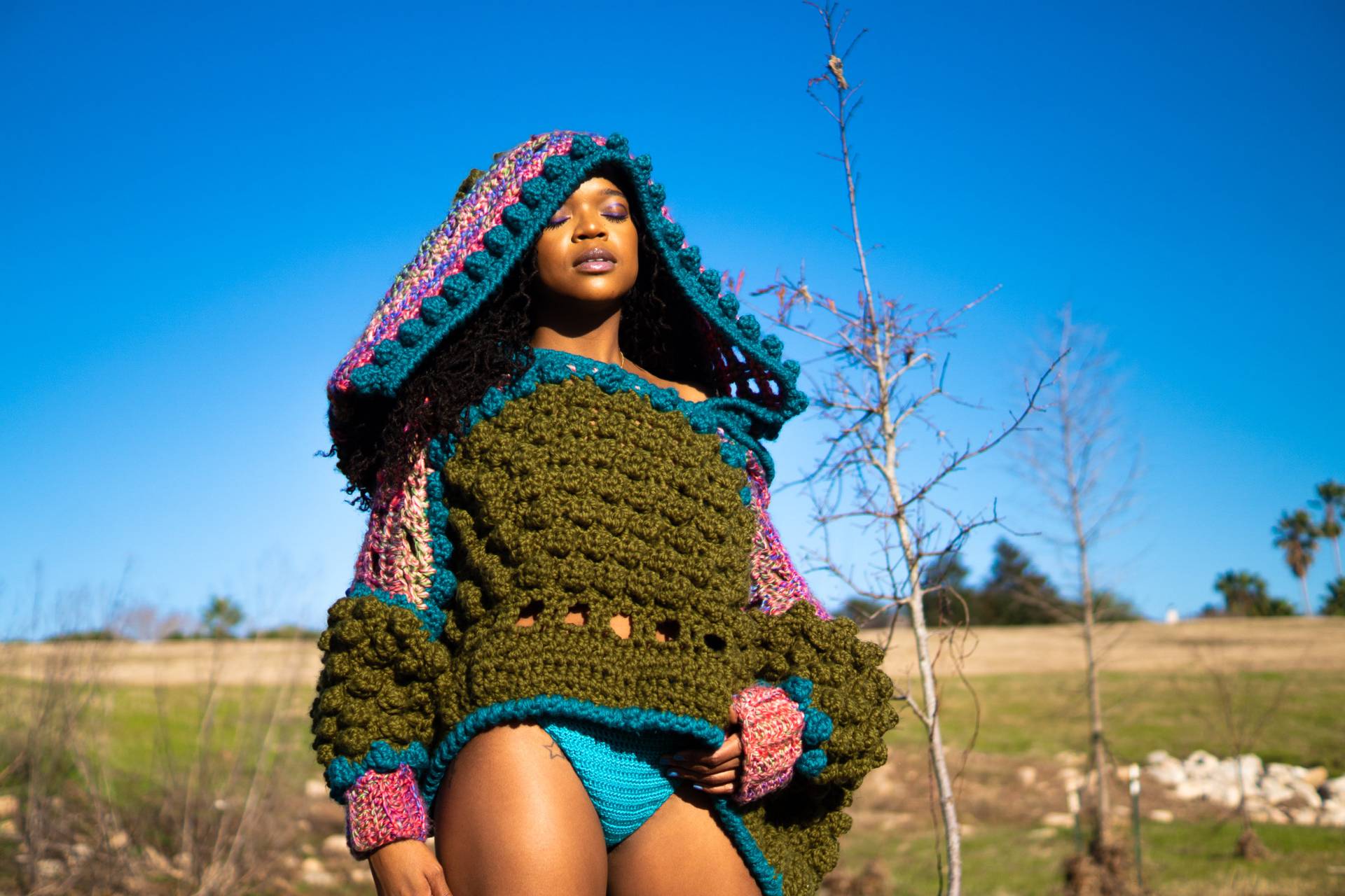 Oversized Gehäkelter Hoodie Oversized Gehäkelter Hoodie von LevynFiftyIV