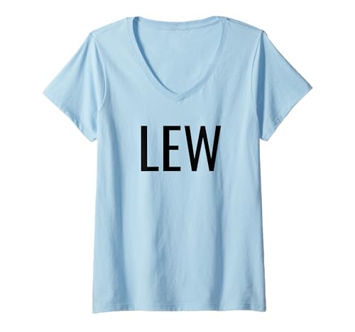 Damen Lew T-Shirt mit V-Ausschnitt von Lew