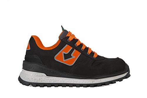 Lewer Sicherheitsschuhe Lissabon Skill Schutzklasse S3 Made in Italy, - Nero Arancio - Größe: 45 EU von Lewer