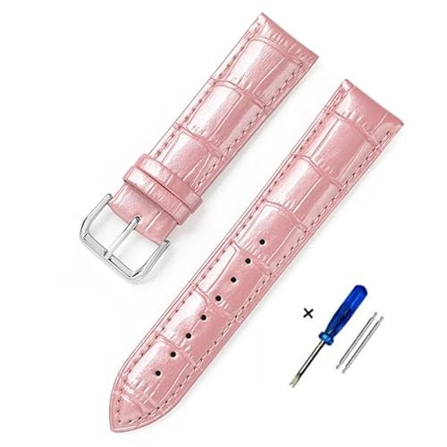 Leder-Uhrenarmbänder 12 mm 14 mm 16 mm 18 mm 20 mm 22 mm Männer Frauen Eishaut Uhrenarmband Uhr Zubehör, 16 mm, Leder, Achat von Lewey