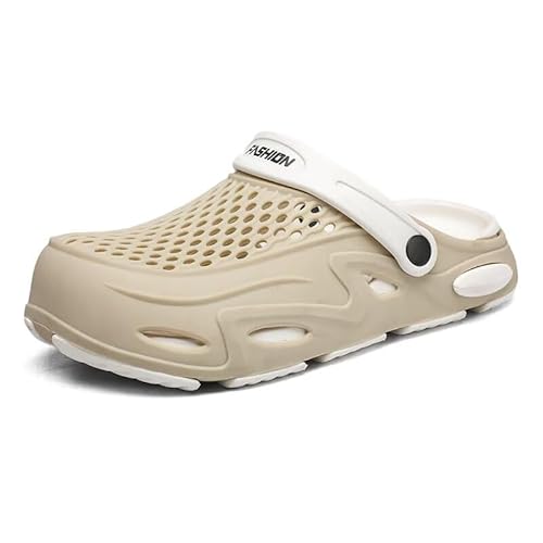 Lewhosy Clogs Herren Gartenschuhe Leichte Atmungsaktive Hausschuhe Pantoffeln Strand Schuhe Sandalen Khaki 40-41 Lewhosy Clogs Herren Gartenschuhe Leichte Atmungsaktive Hausschuhe Pantoffeln Strand Schuhe Sandalen Khaki 40-41 von Lewhosy
