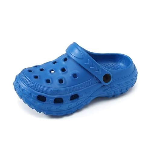 Lewhosy Unisex Kinder Clogs Gartenschuhe Mädchen Jungen Hausschuhe Strand Sandalen Blau-38/39 von Lewhosy