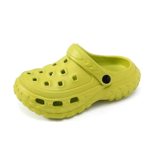 Lewhosy Unisex Kinder Clogs Gartenschuhe Mädchen Jungen Hausschuhe Strand Sandalen Grün-26/27 von Lewhosy