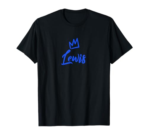 Lewis der König / Blaue Krone & Name für Männer namens Lewis T-Shirt Lewis der König / Blaue Krone & Name für Männer namens Lewis T-Shirt von Lewis Name Tag Apparel / Men Named Lewis