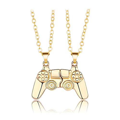 Lewpox Kette Magnet, Game Controller Paar Halskette, Fashion Passende Halskette, Passende Geschenke Paare Beste Freunde Freundschaftskette von Lewpox