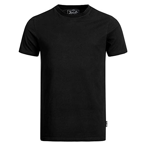 Lexi&Bö Basic Herren Unicolor T-Shirt Rundhals-Ausschnitt aus hochwertiger Bio-Baumwolle und fairer Produktion in Portugal von Lexi&Bö