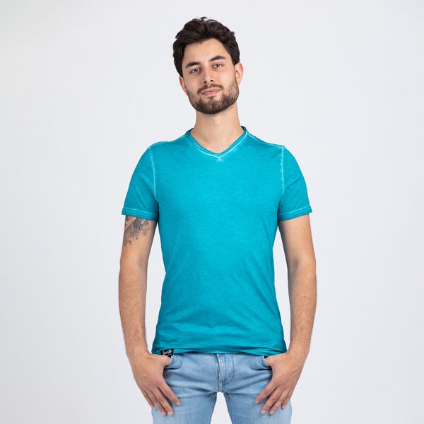 Lexi&Bö Herren Basic V-Neck mit Effektwaschung von Lexi&Bö