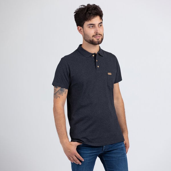 Lexi&Bö Poloshirt dark melange Herren von Lexi&Bö