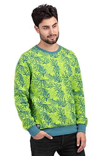 Lexi&Bö Sweatshirt für Herren aus Bio-Baumwolle mit Korallen-Allover-Print von Lexi&Bö