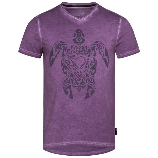 Lexi&Bö Tribal Turtle V-Neck T-Shirt Herren von Lexi&Bö