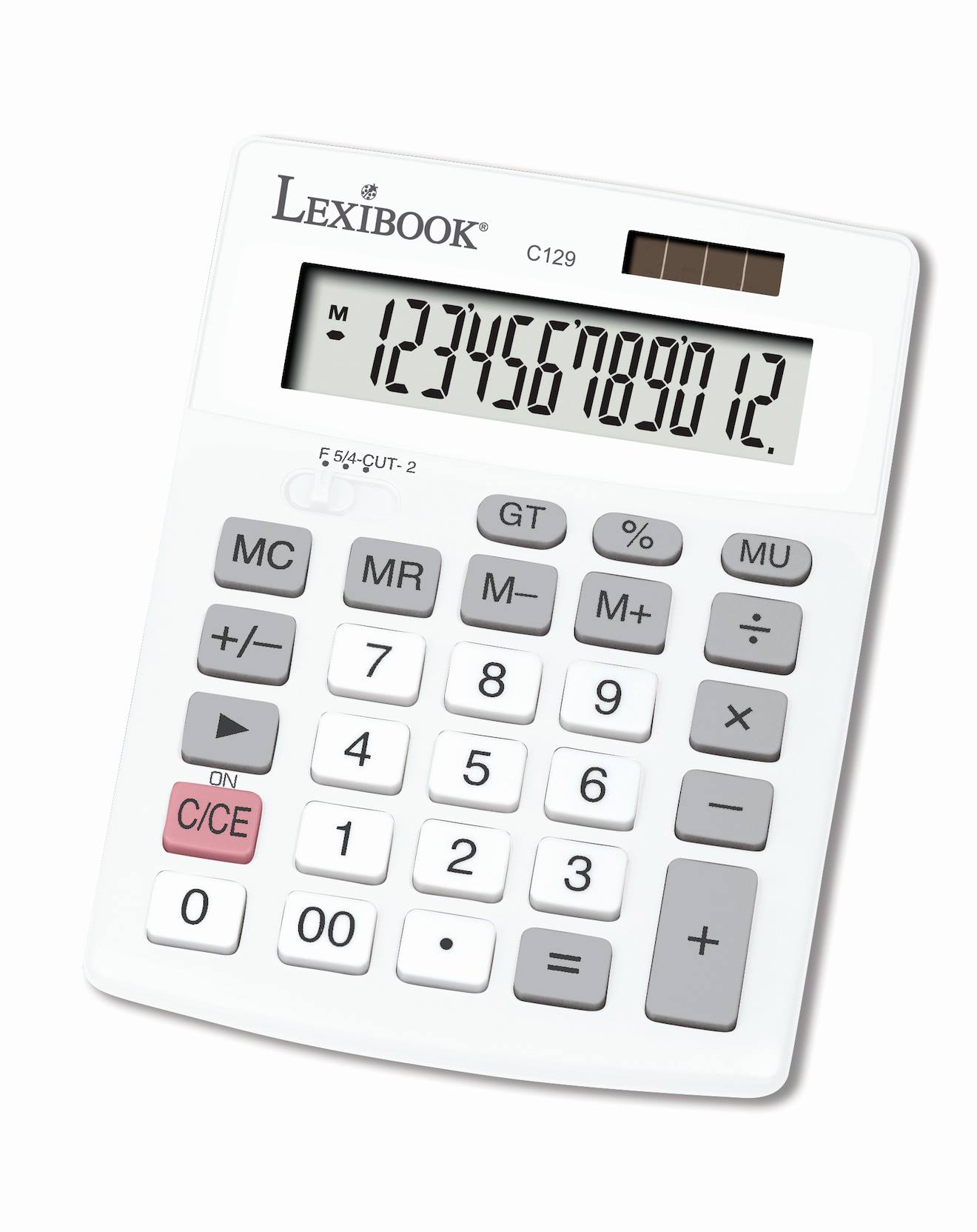 12-stelliger Taschenrechner mit Dual Power blanc von Lexibook