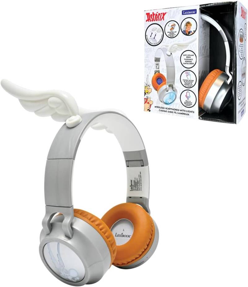 Asterix 3D Bluetooth® Kinder-Kopfhörer mit Lichtern von Lexibook