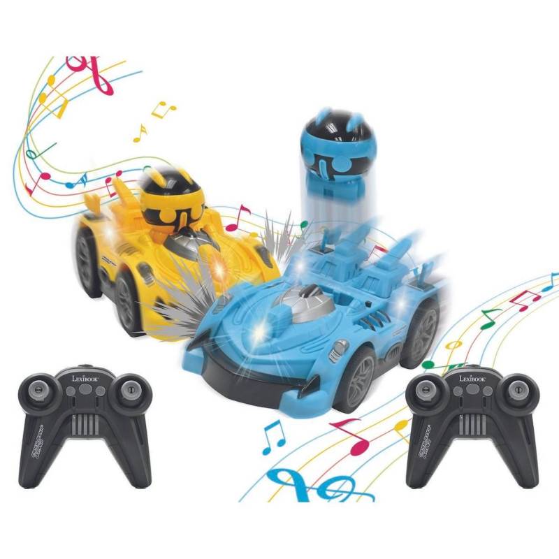 Crosslander® BUMPER - Set aus 2 Autoscootern mit 2 abnehmbaren Figuren mit Licht- und Soundeffekten multicolore von Lexibook
