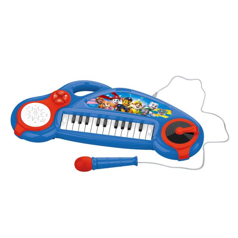 Elektronisches Keyboard mit Mikrofon Paw Patrol – Helfer auf vier Pfoten – 22 Tasten bleu von Lexibook