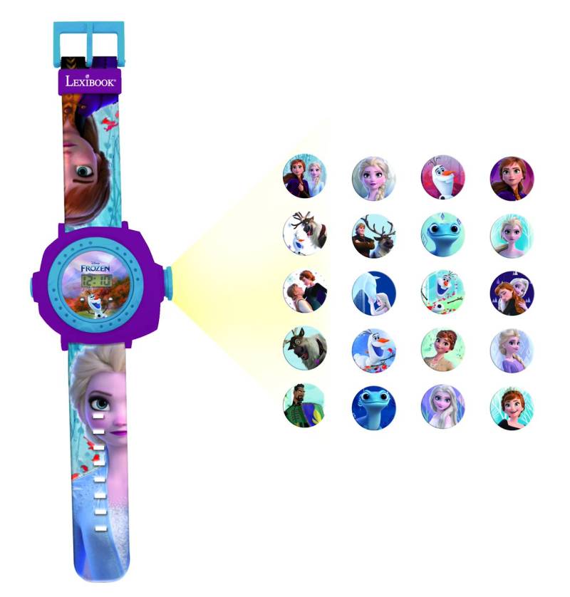 Frozen Digital Projection Watch mit 20 Bildern zum Projizieren bleu von Lexibook