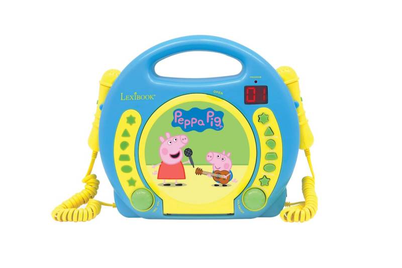 Tragbarer CD-Player mit 2 Mikrofonen Peppa Wutz von Lexibook