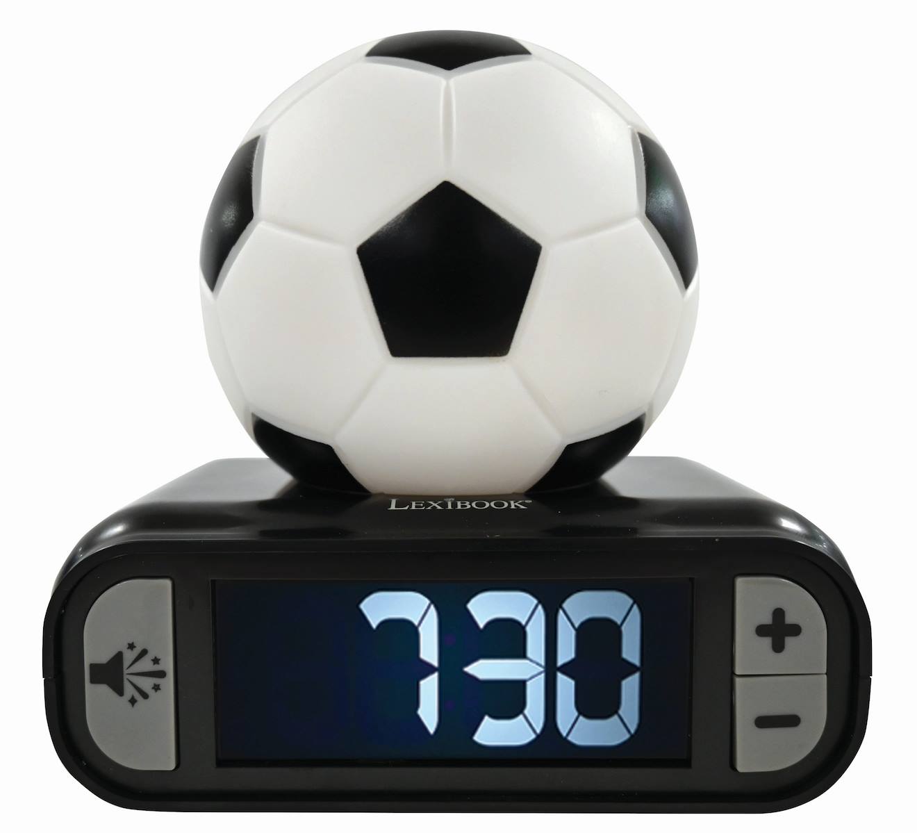 Wecker mit 3D-Nachtlicht Fußball-Edition von Lexibook