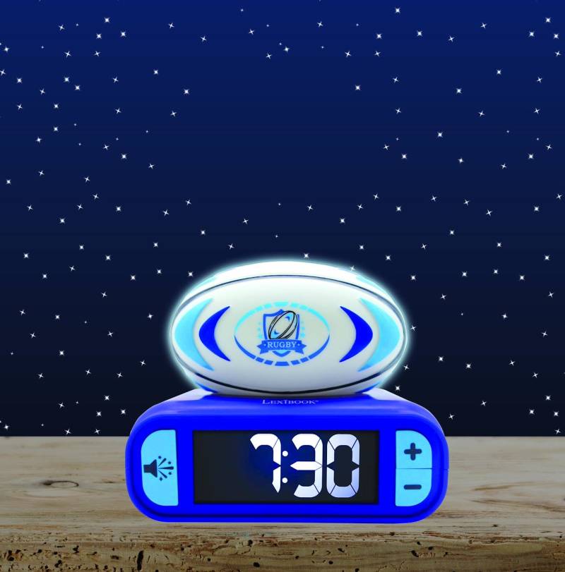 Wecker mit 3D-Nachtlicht Rugby Ball Wecker mit 3D-Nachtlicht Rugby Ball von Lexibook