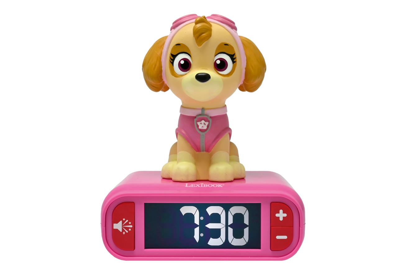 Wecker mit Nachtlicht Paw Patrol Skye in 3D von Lexibook
