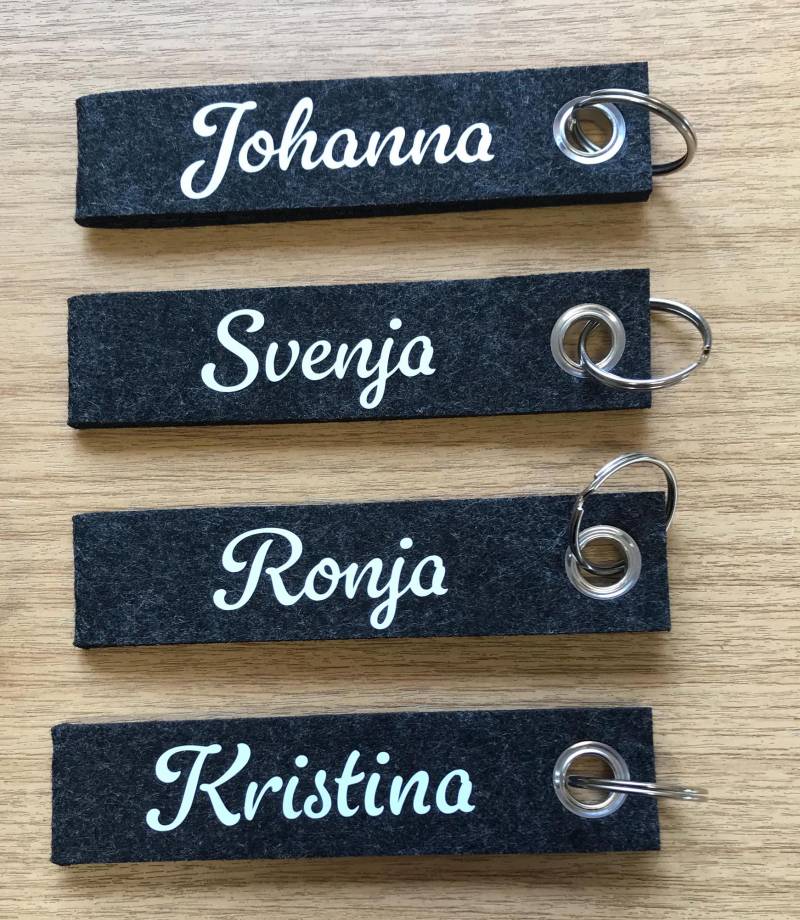 Schlüsselanhänger, Schlüsselanhänger Mit Wunschtext, Schlüsselband Personalisiert, Abschiedsgeschenk von LexisGeschenkideen