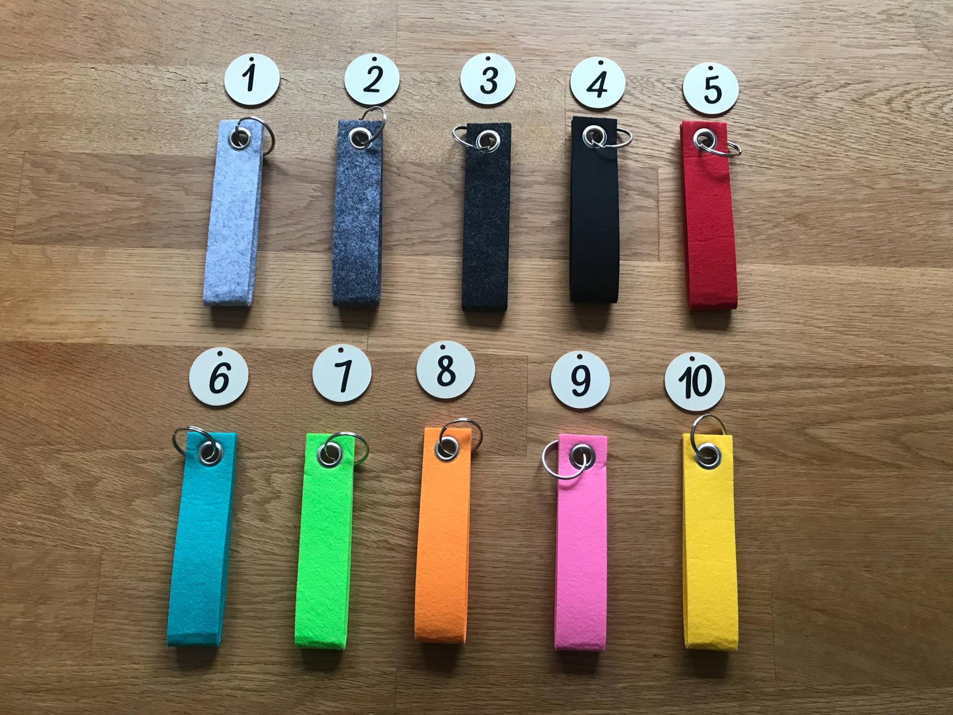 Schlüsselanhänger Personalisiert, Schlüsselband Mit Wunschtext, Aus Filz, Gastgeschenk Schlüsselanhänger Personalisiert, Schlüsselband Mit Wunschtext, Aus Filz, Gastgeschenk von LexisGeschenkideen