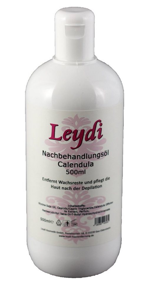 Leydi Enthaarungswachs Leydi Nachbehandlungsöl Calendula Reinigung & Pflege nach dem Waxing, Reinigt die Haut nach dem Waxing von verbliebenen Resten. Leydi Enthaarungswachs Leydi Nachbehandlungsöl Calendula Reinigung & Pflege nach dem Waxing, Reinigt die Haut nach dem Waxing von verbliebenen Resten. von Leydi