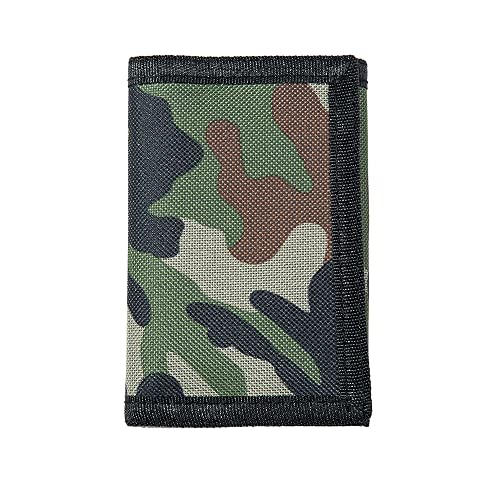 Leyeve Trifold Canvas Outdoor Sport Geldbörse für Kinder Utility Geldbörse für grüne Camouflage, grün/camouflage, Dreifach gefaltete Brieftasche von Leyeve