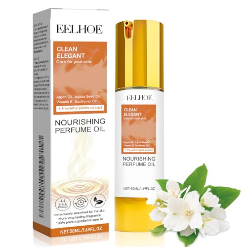 50 ml Pheromon Parfüm, Jasmin Parfüm öl Frauen,Parfümöl Damen Lang Anhaltende Frische,Aroma parfüm öl Damenparfum Jasmine Floral & Fresh Fragrance Geschenke für Frauen von Lezehea