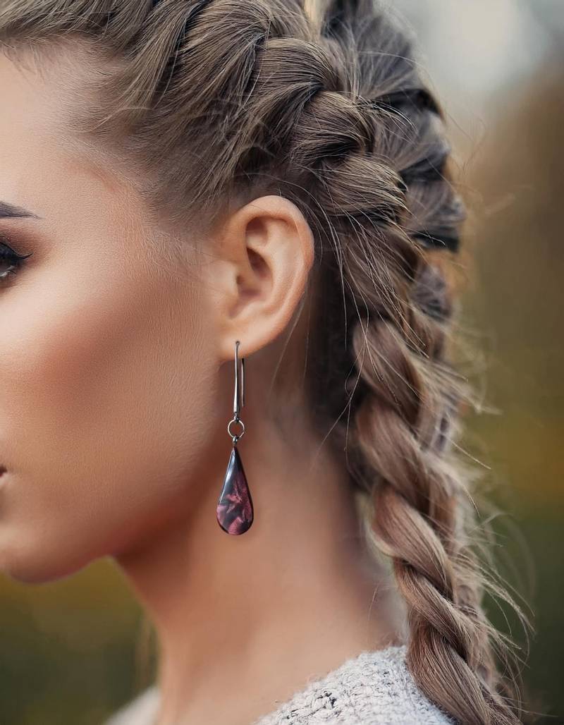 Rote Schildpatt Acetat Ohrringe Boho Statement Schmuck Rote Schildpatt Acetat Ohrringe Boho Statement Schmuck von LezenaStudio