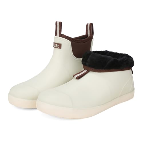Lezzglt Herren-Deckstiefel, Salzwasser-Angelstiefel, Gummi, wasserdicht, Knöchelregenstiefel, Hochleistungsschuhe, Chelsea-Stiefel für Gartenarbeit, Angeln, Bootfahren, Camping, Segeln, Beige Lezzglt Herren-Deckstiefel, Salzwasser-Angelstiefel, Gummi, wasserdicht, Knöchelregenstiefel, Hochleistungsschuhe, Chelsea-Stiefel für Gartenarbeit, Angeln, Bootfahren, Camping, Segeln, Beige von Lezzglt