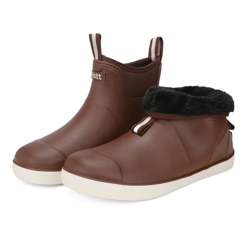 Lezzglt Herren-Deckstiefel, Salzwasser-Angelstiefel, Gummi, wasserdicht, Knöchelregenstiefel, Hochleistungsschuhe, Chelsea-Stiefel für Gartenarbeit, Angeln, Bootfahren, Camping, Segeln, Braun Lezzglt Herren-Deckstiefel, Salzwasser-Angelstiefel, Gummi, wasserdicht, Knöchelregenstiefel, Hochleistungsschuhe, Chelsea-Stiefel für Gartenarbeit, Angeln, Bootfahren, Camping, Segeln, Braun von Lezzglt