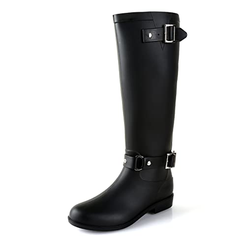 Lezzglt Regenstiefel für Damen, wasserdicht, kniehohe Gummistiefel, bequem, leicht, Gartenstiefel, hält warm, Arbeit, hohe Angelstiefel für Outdoor, metallisch, 35.5 EU Lezzglt Regenstiefel für Damen, wasserdicht, kniehohe Gummistiefel, bequem, leicht, Gartenstiefel, hält warm, Arbeit, hohe Angelstiefel für Outdoor, metallisch, 35.5 EU von Lezzglt