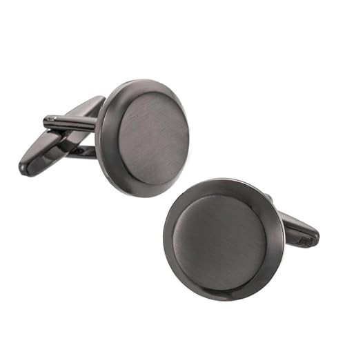 Herren Französische Hemdmanschettenknöpfe Klassische Laser Metall Quadrat Gitter Manschettenknöpfe,Farbe 11,1 Paar von LfearTesa