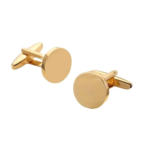 Herren Französische Hemdmanschettenknöpfe Klassische Laser Metall Quadrat Gitter Manschettenknöpfe,Farbe 5,1 Paar von LfearTesa