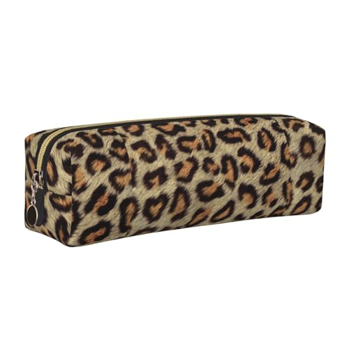 LfearTesa Bleistifttasche, Federmäppchen aus Leder, Schreibwaren-Organizer-Box,Braune Flecken Leopard Kunstfell LfearTesa Bleistifttasche, Federmäppchen aus Leder, Schreibwaren-Organizer-Box,Braune Flecken Leopard Kunstfell von LfearTesa