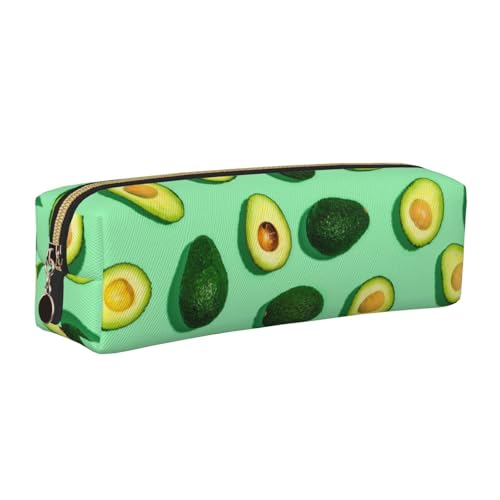 LfearTesa Bleistifttasche, Federmäppchen aus Leder, Schreibwaren-Organizer-Box,Frische grüne Avocado Fitness Menschen Übung LfearTesa Bleistifttasche, Federmäppchen aus Leder, Schreibwaren-Organizer-Box,Frische grüne Avocado Fitness Menschen Übung von LfearTesa