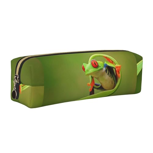 LfearTesa Bleistifttasche, Federmäppchen aus Leder, Schreibwaren-Organizer-Box,Frosch LfearTesa Bleistifttasche, Federmäppchen aus Leder, Schreibwaren-Organizer-Box,Frosch von LfearTesa