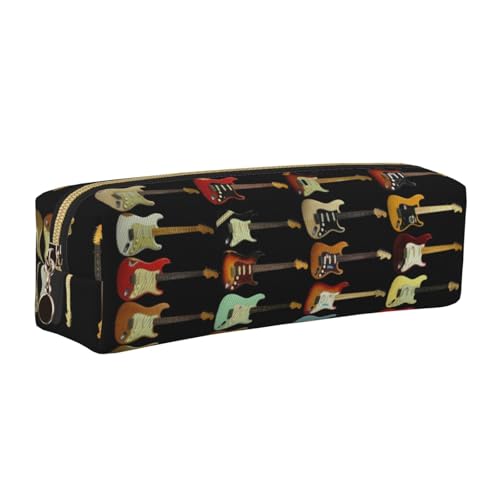 LfearTesa Bleistifttasche, Federmäppchen aus Leder, Schreibwaren-Organizer-Box,Gitarrensammlung LfearTesa Bleistifttasche, Federmäppchen aus Leder, Schreibwaren-Organizer-Box,Gitarrensammlung von LfearTesa